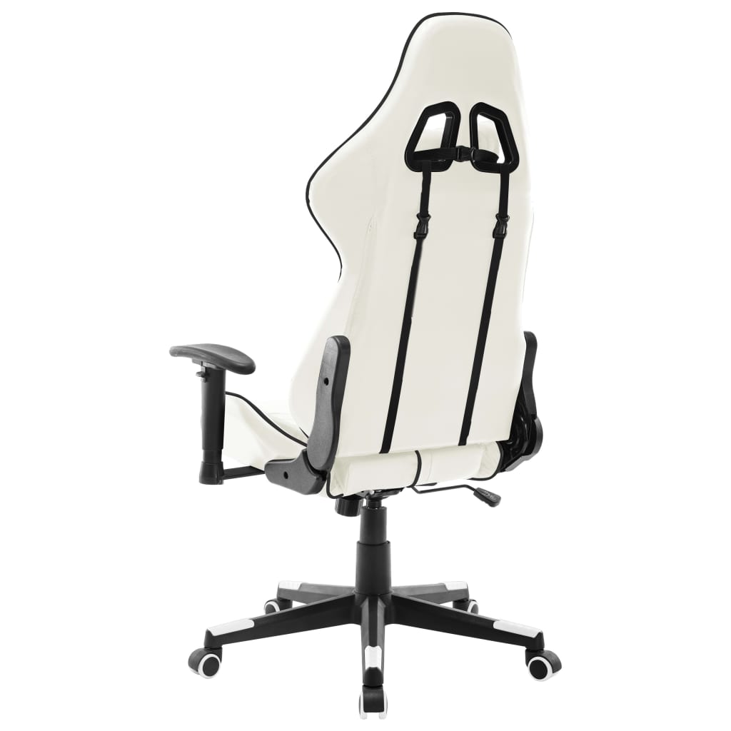 vidaXL Igraća stolica od umjetne kože bijelo-crna