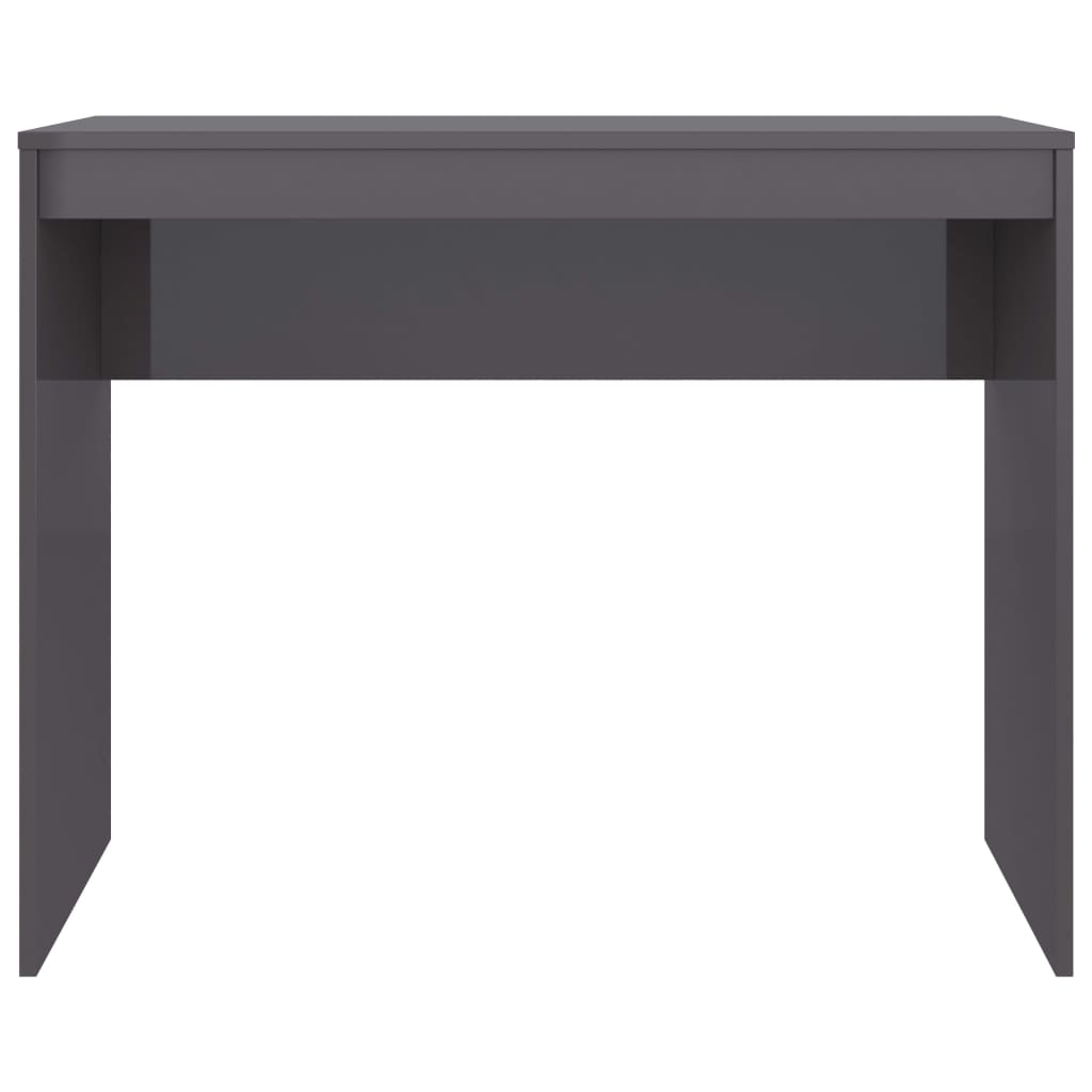 vidaXL Radni stol visoki sjaj sivi 90 x 40 x 72 cm konstruirano drvo