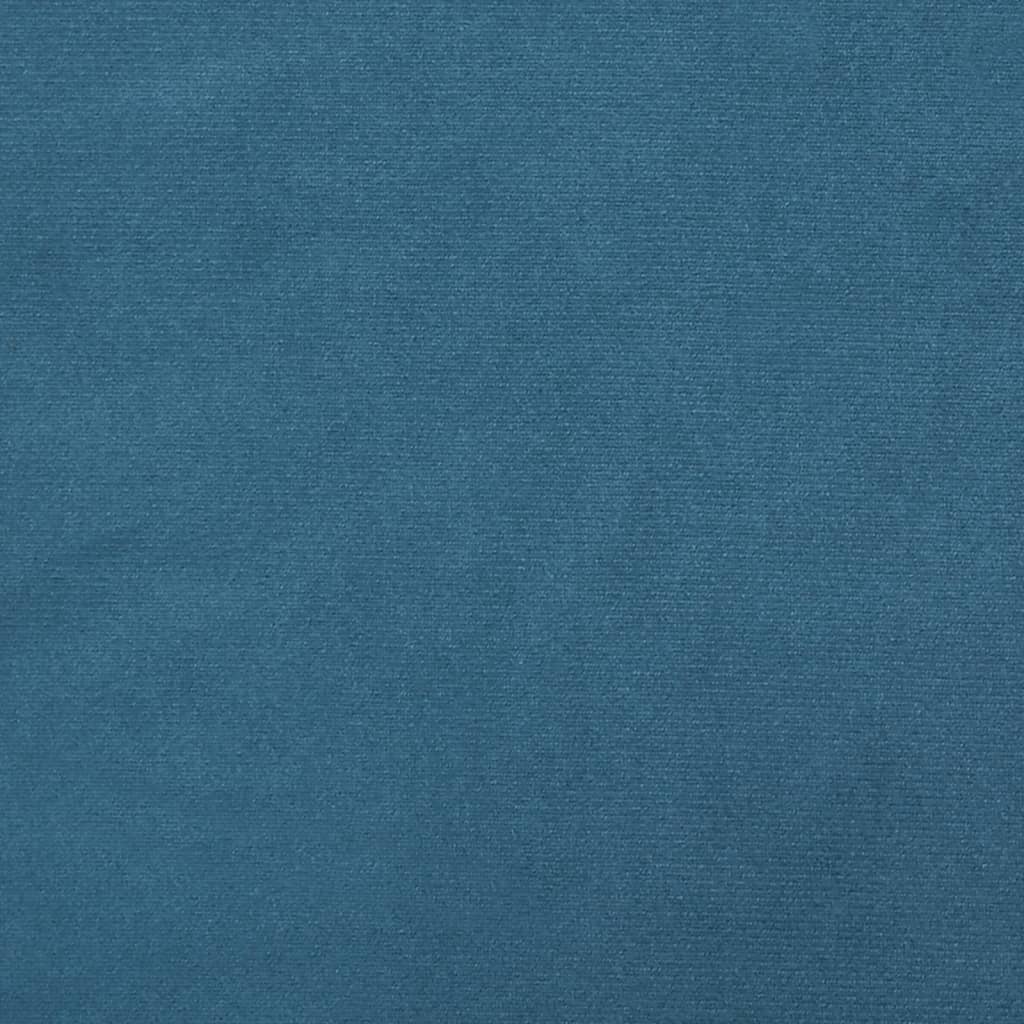 vidaXL Kauč na razvlačenje s jastucima plavi baršunasti