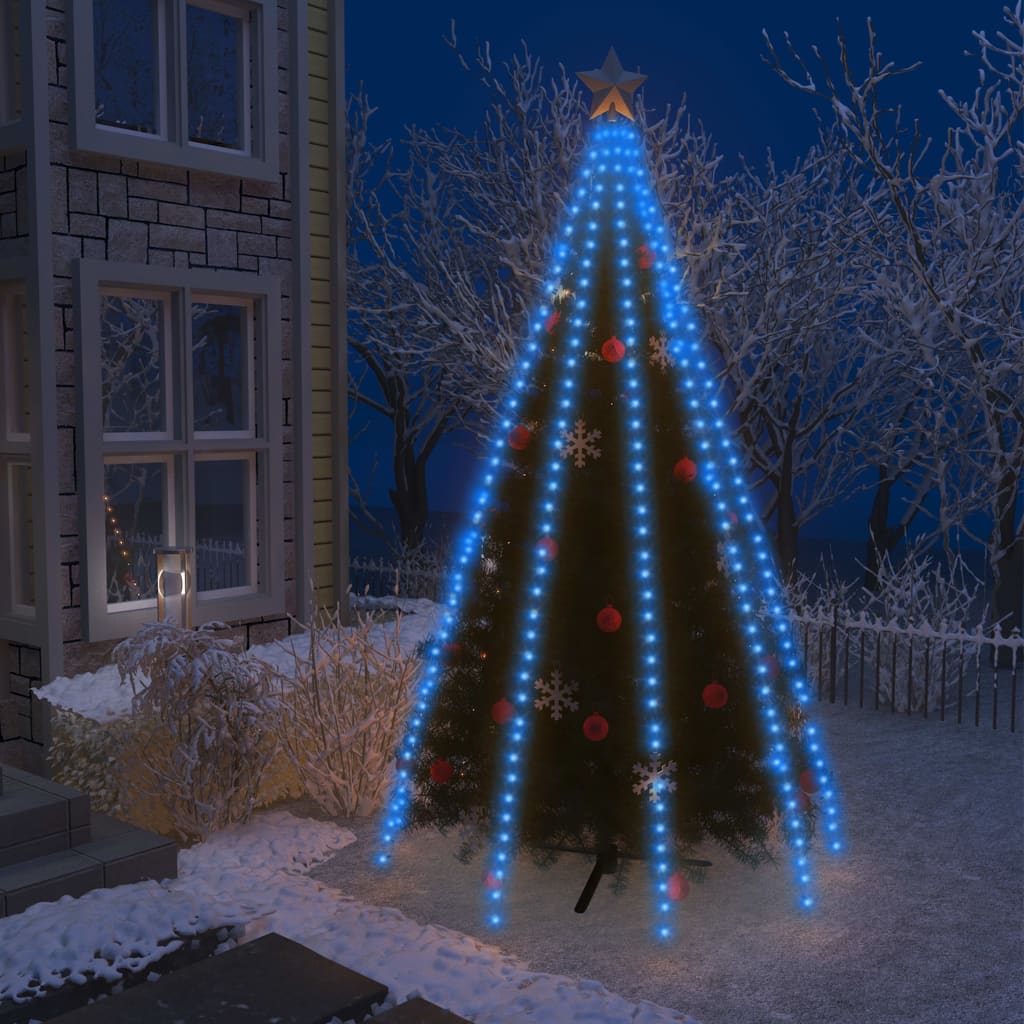 vidaXL Mrežasta svjetla za božićno drvce 400 LED žarulja plava 400 cm