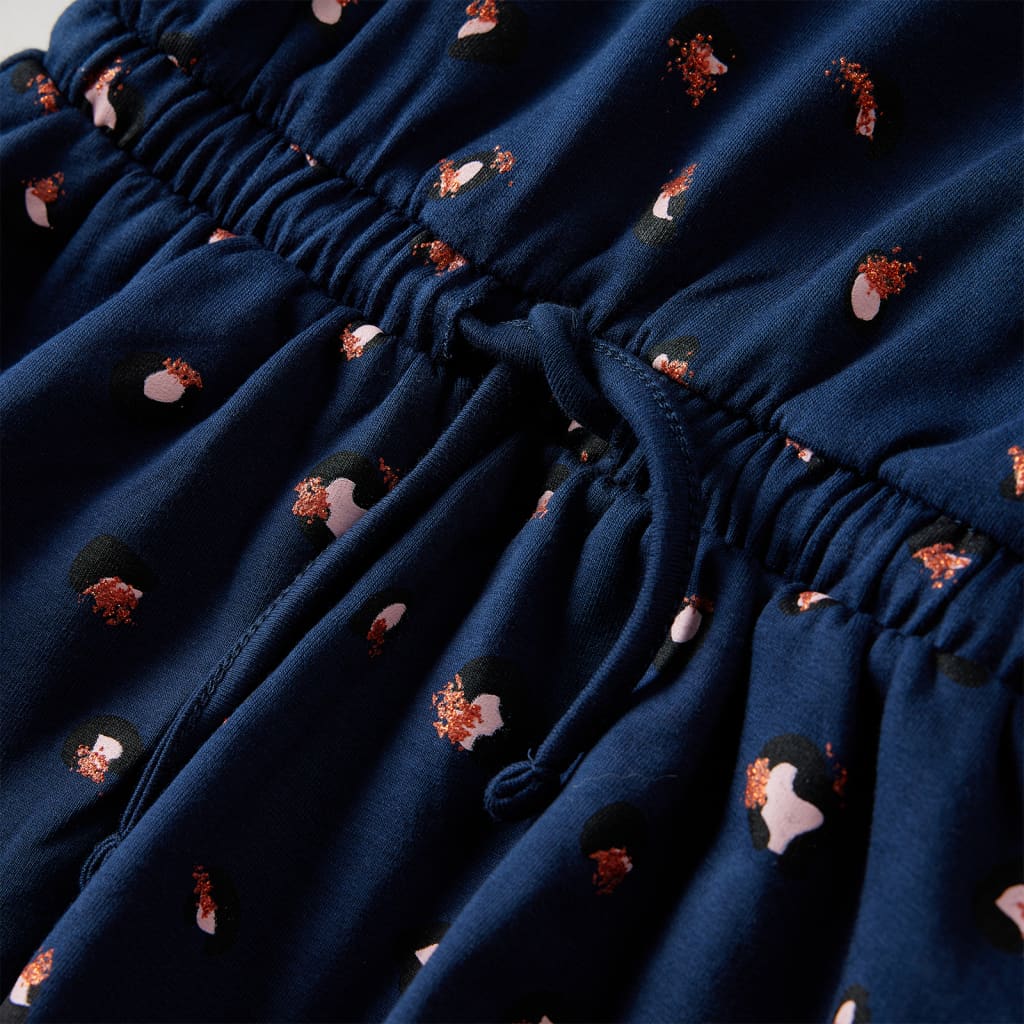 Dječja haljina s dugim rukavima modra 92