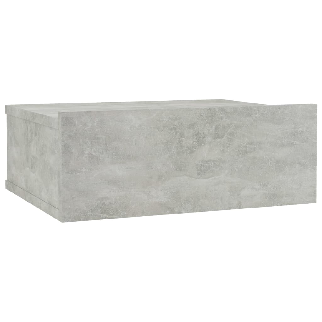 vidaXL Viseći noćni ormarić siva boja betona 40x30x15 cm od iverice