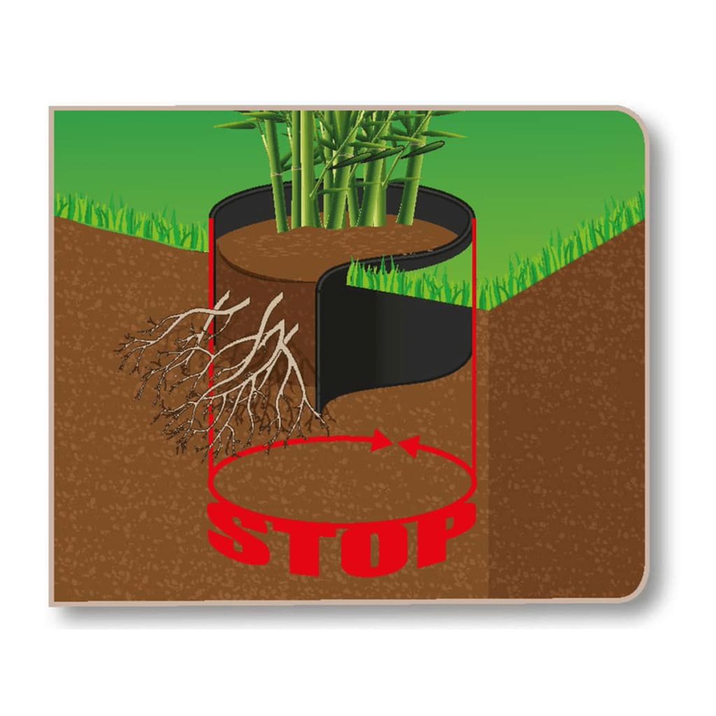 Nature pokrov za suzbijanje korijenja 0,7 x 5 m HDPE crni 6030227