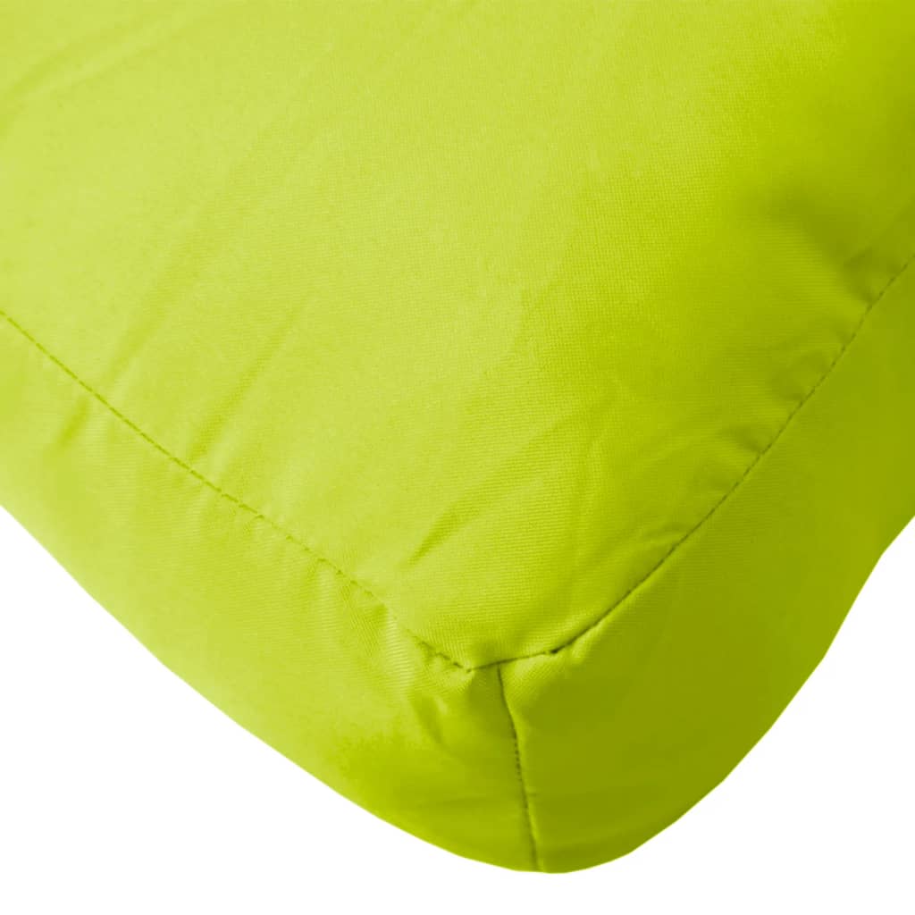 vidaXL Jastuci za sofu od paleta 2 kom jarko zeleni od tkanine