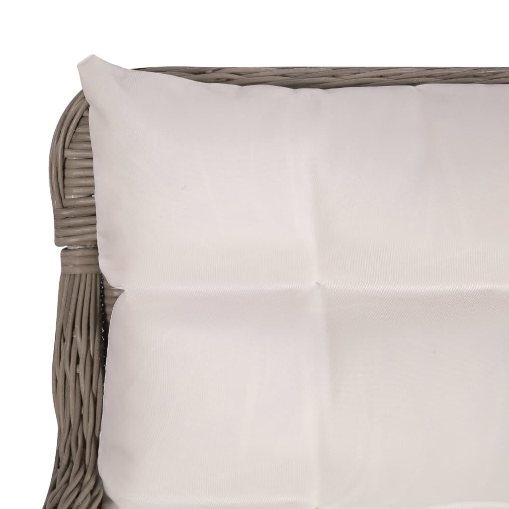 vidaXL 3-dijelni bistro set od poliratana s jastucima smeđi
