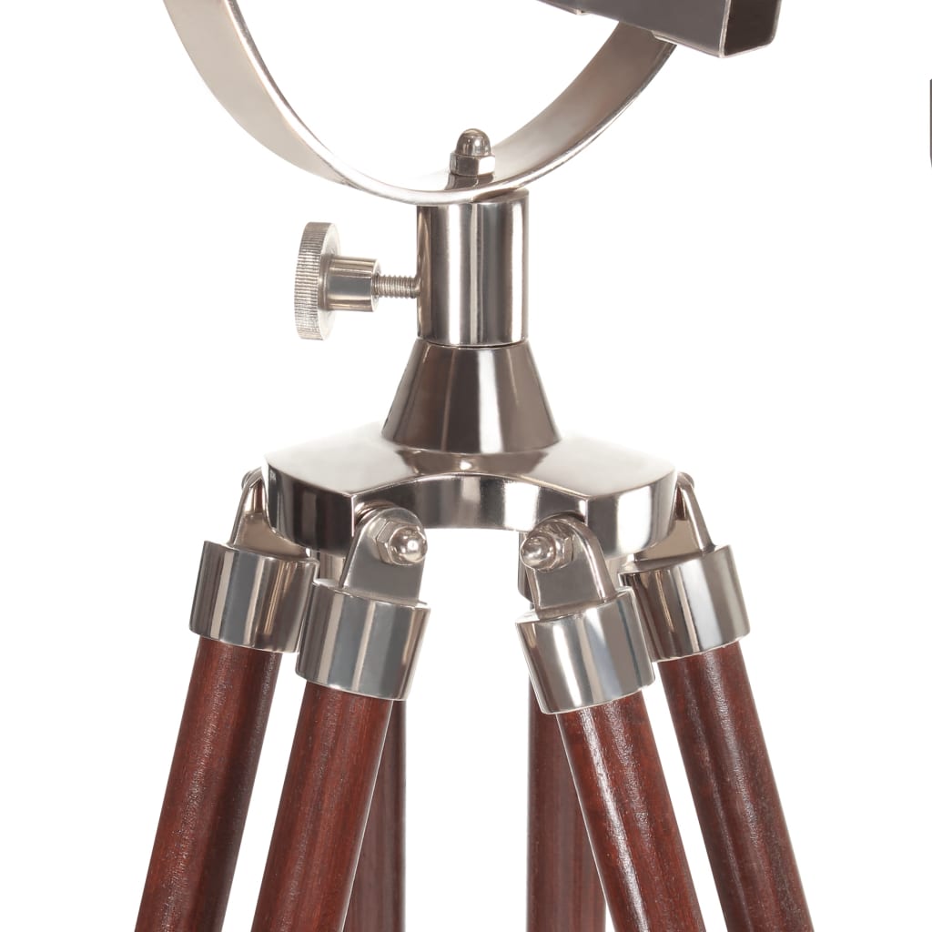vidaXL Podna svjetiljka na tronošcu od masivnog drva manga 180 cm