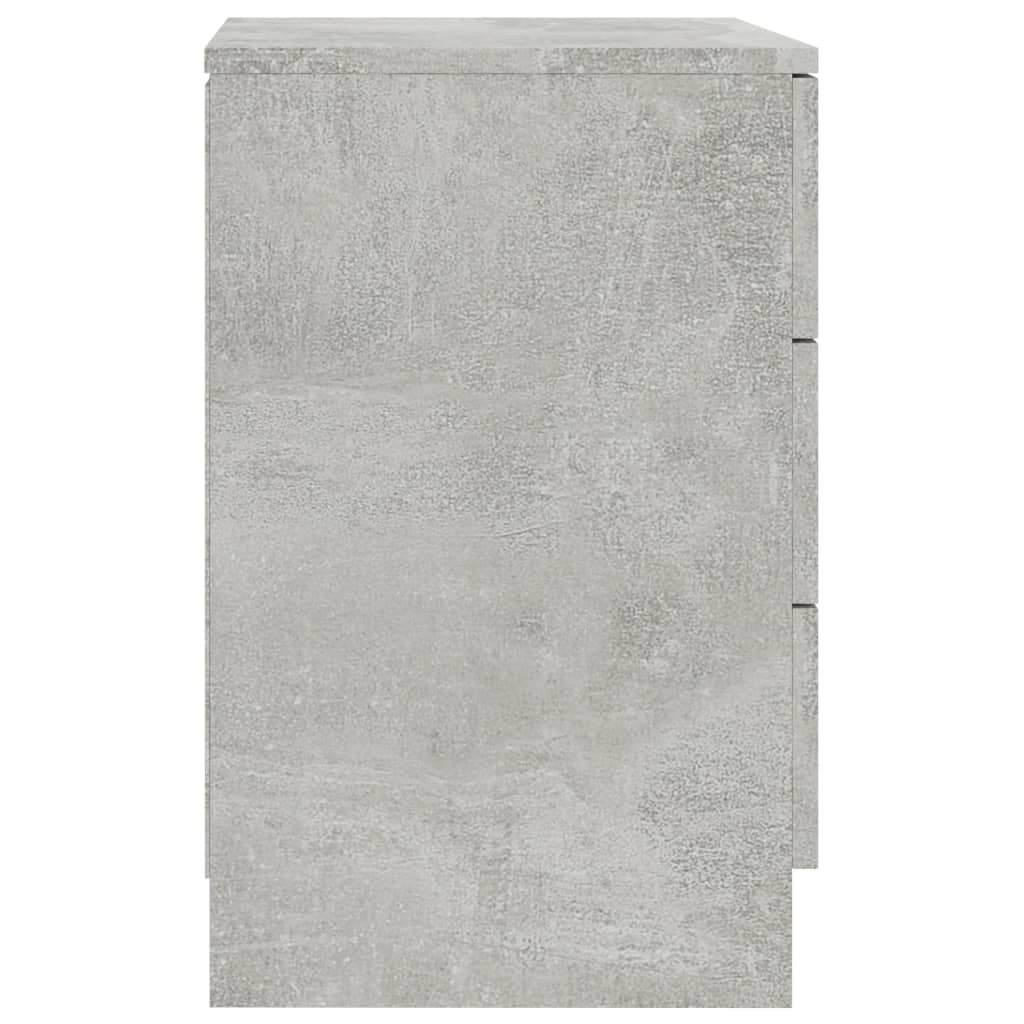 vidaXL Noćni ormarići 2 kom siva boja betona 38x35x56 cm od iverice