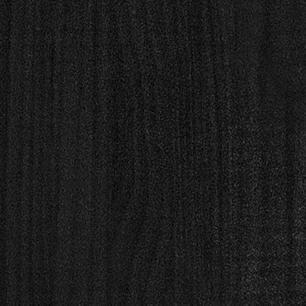 vidaXL Ormarić za knjige crni 70 x 33 x 110 cm od masivne borovine