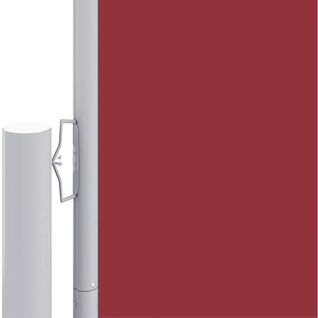 vidaXL Uvlačiva bočna tenda crvena 180 x 1200 cm