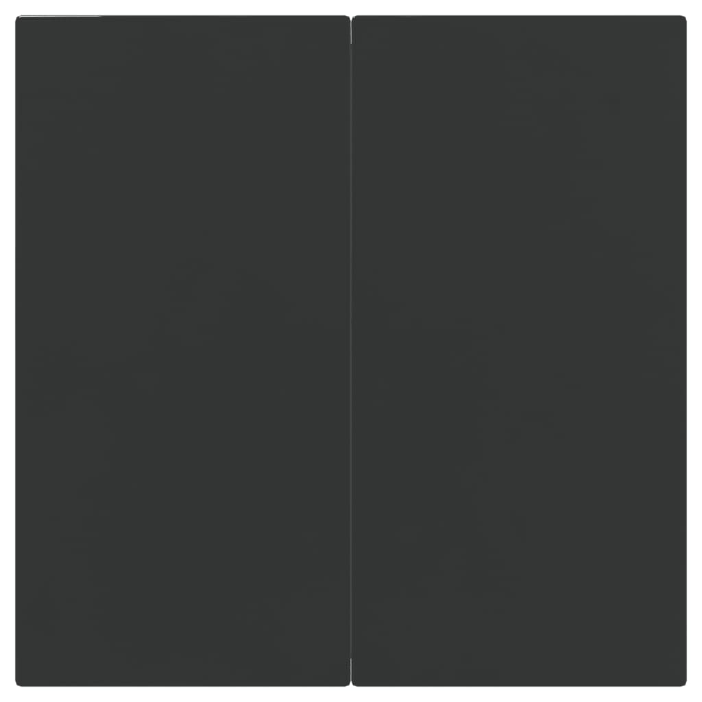 vidaXL 3-dijelni vrtni blagovaonski set crni od poliratana i čelika