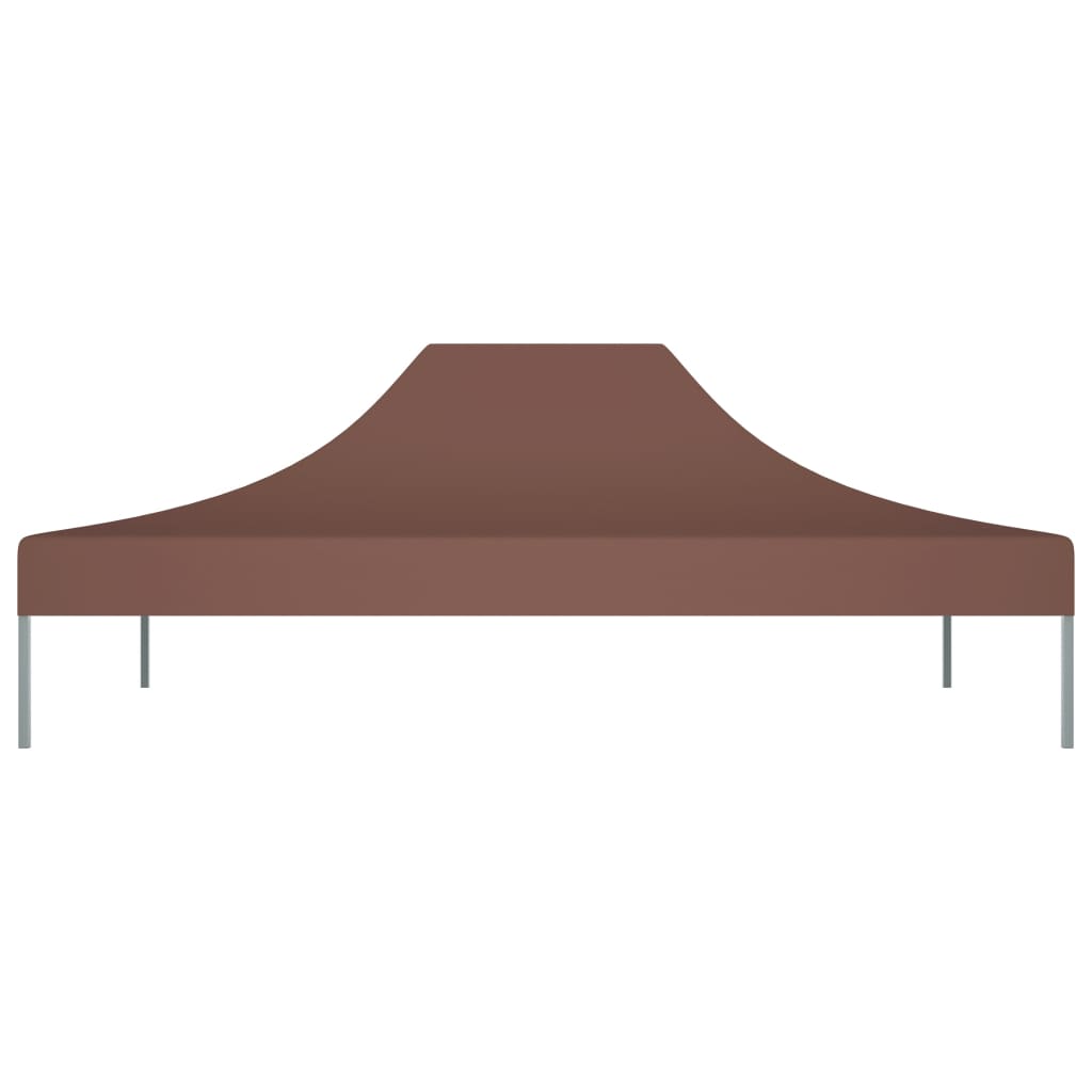 vidaXL Krov za šator za zabave 4 x 3 m smeđi 270 g/m²