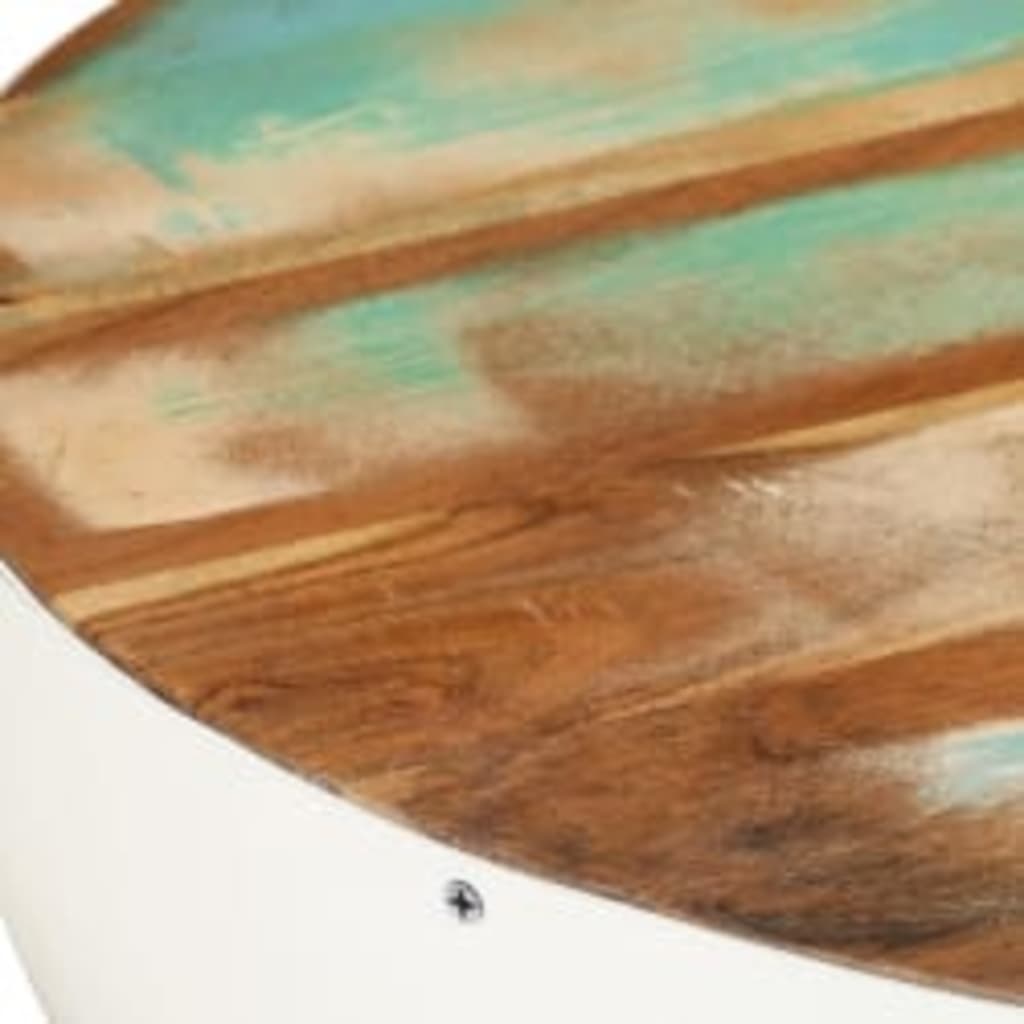 vidaXL Stolić za kavu u obliku zdjele od obnovljenog drva 60x60x30 cm