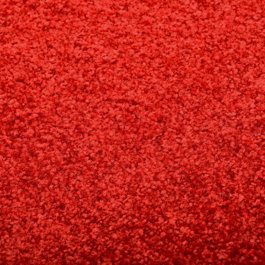 vidaXL Otirač perivi crveni 90 x 150 cm