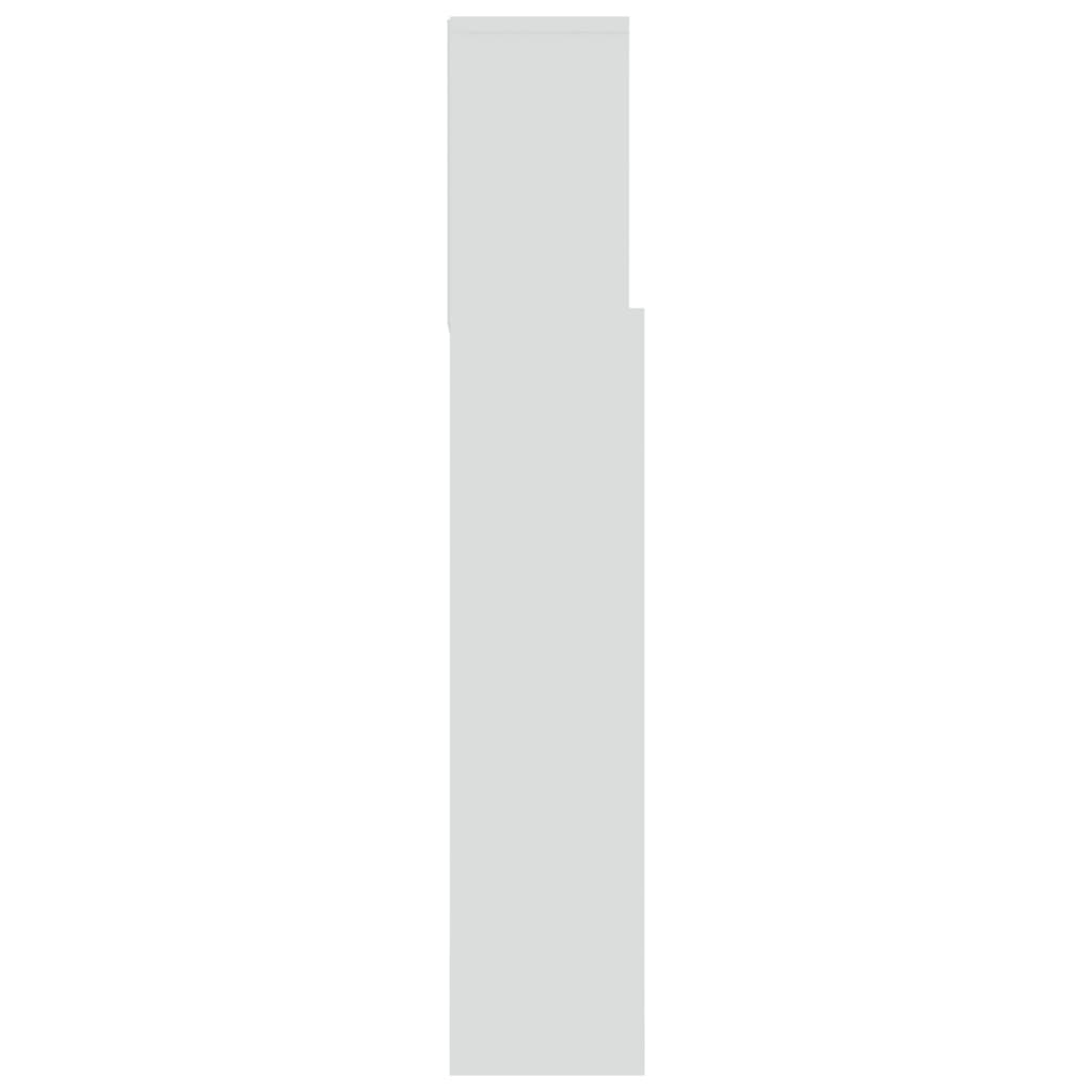 vidaXL Uzglavlje s ormarićem bijelo 180 x 19 x 103,5 cm