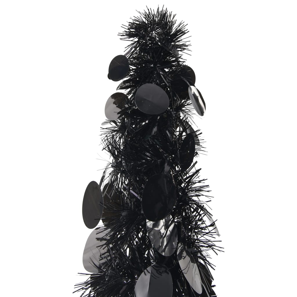 vidaXL Prigodno umjetno božićno drvce crno 150 cm PET