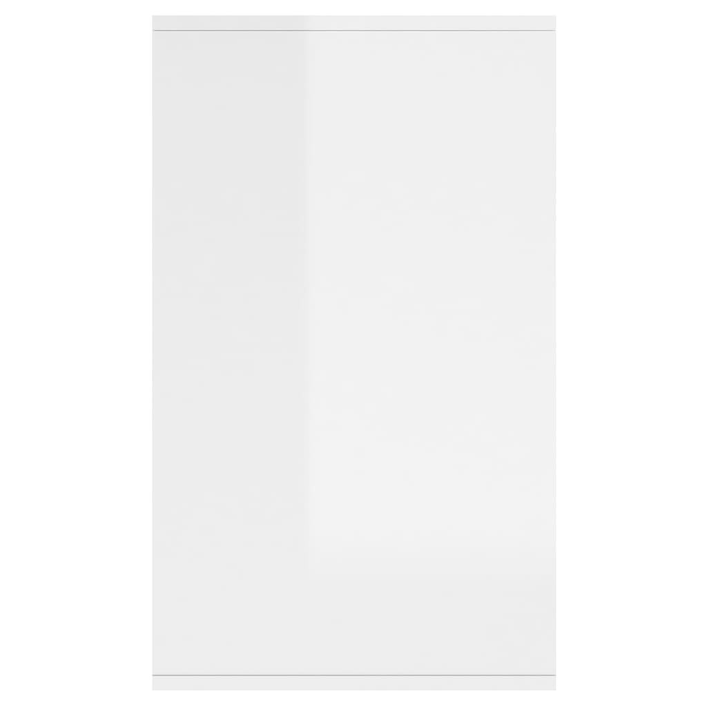 vidaXL Komoda visoki sjaj bijela 135 x 41 x 75 cm od iverice