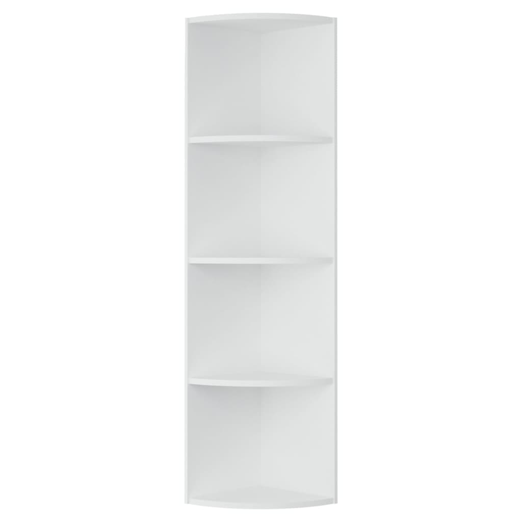 vidaXL Samostojeće kutne police bijele 40 x 41,5 x 180 cm od iverice