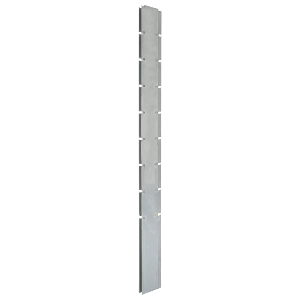 vidaXL Stup za gabionsku ogradu srebrni 220 cm od pocinčanog čelika