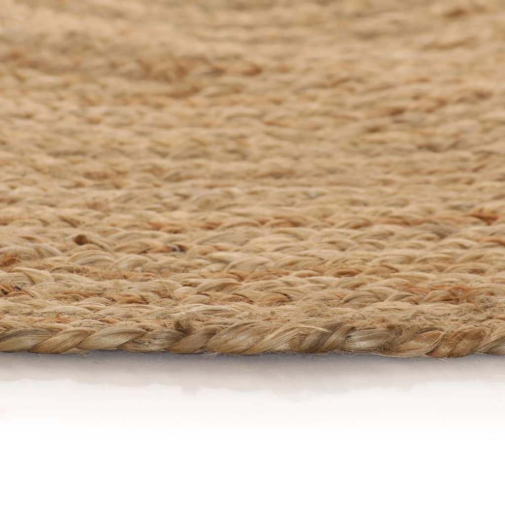 vidaXL Ukrasni pleteni tepih od jute 150 cm okrugli
