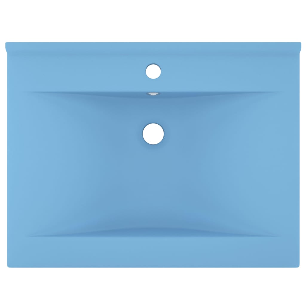 vidaXL Luksuzni umivaonik mat svjetloplavi 60 x 46 cm keramički