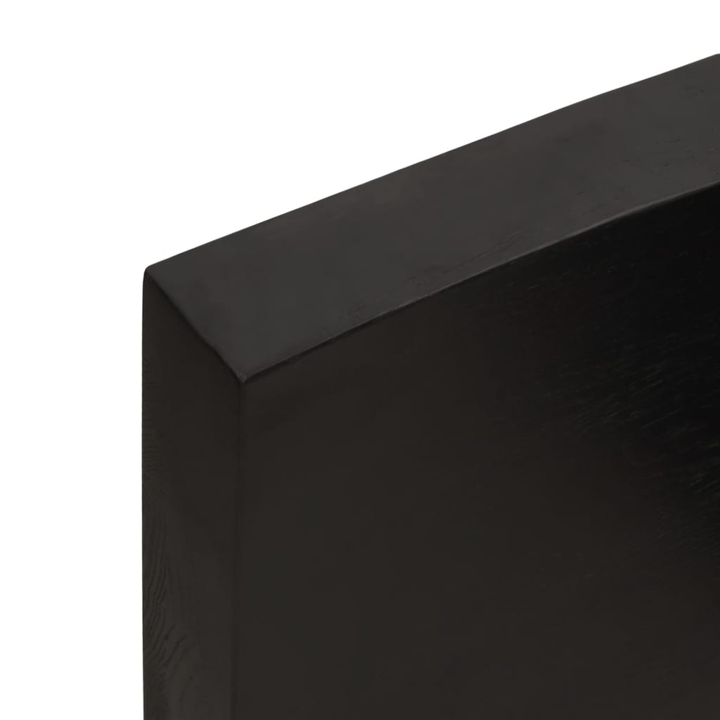 vidaXL Kupaonska radna ploča tamnosmeđa 120x30x(2-6) cm tretirano drvo