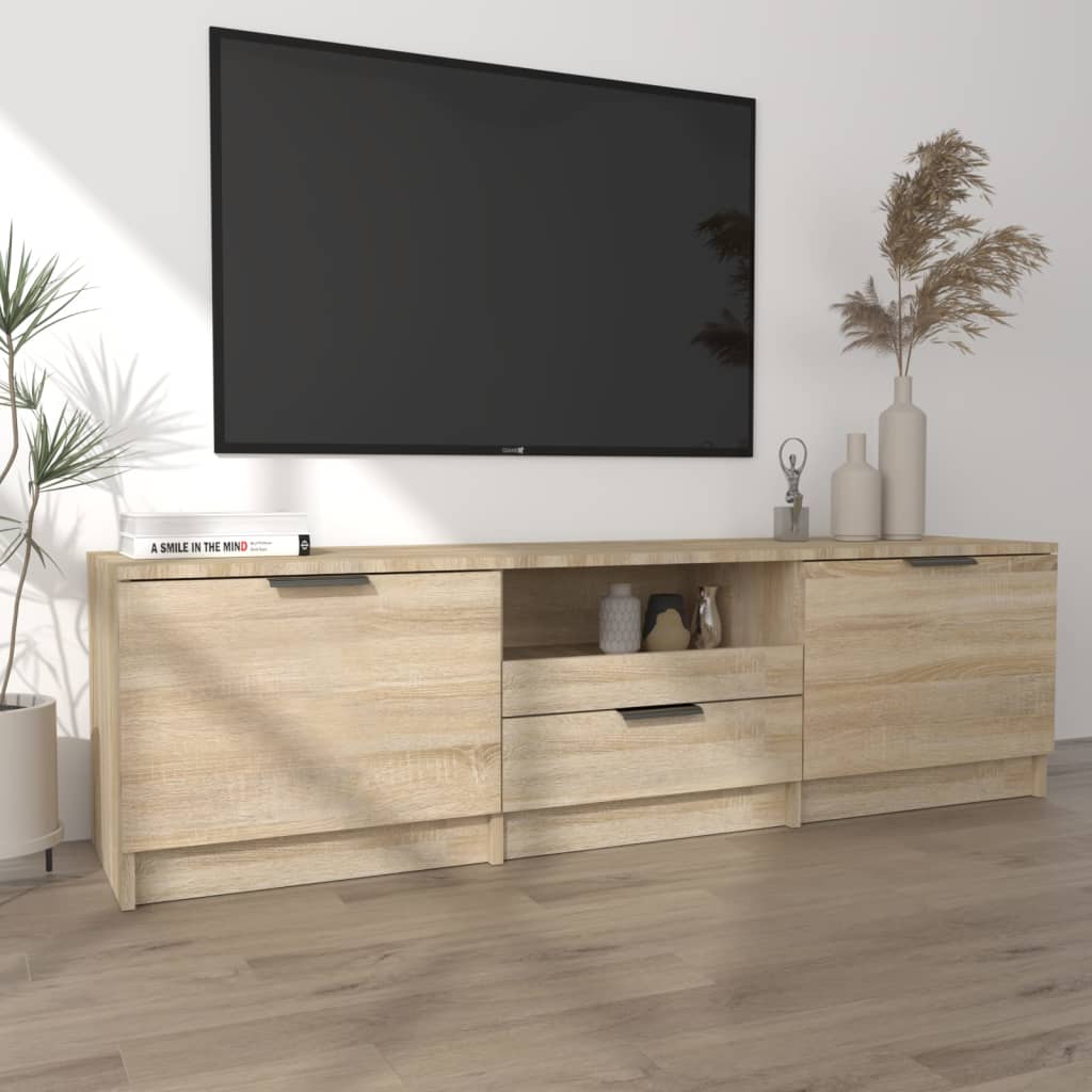 vidaXL TV ormarić boja hrasta 140x35x40 cm od konstruiranog drva