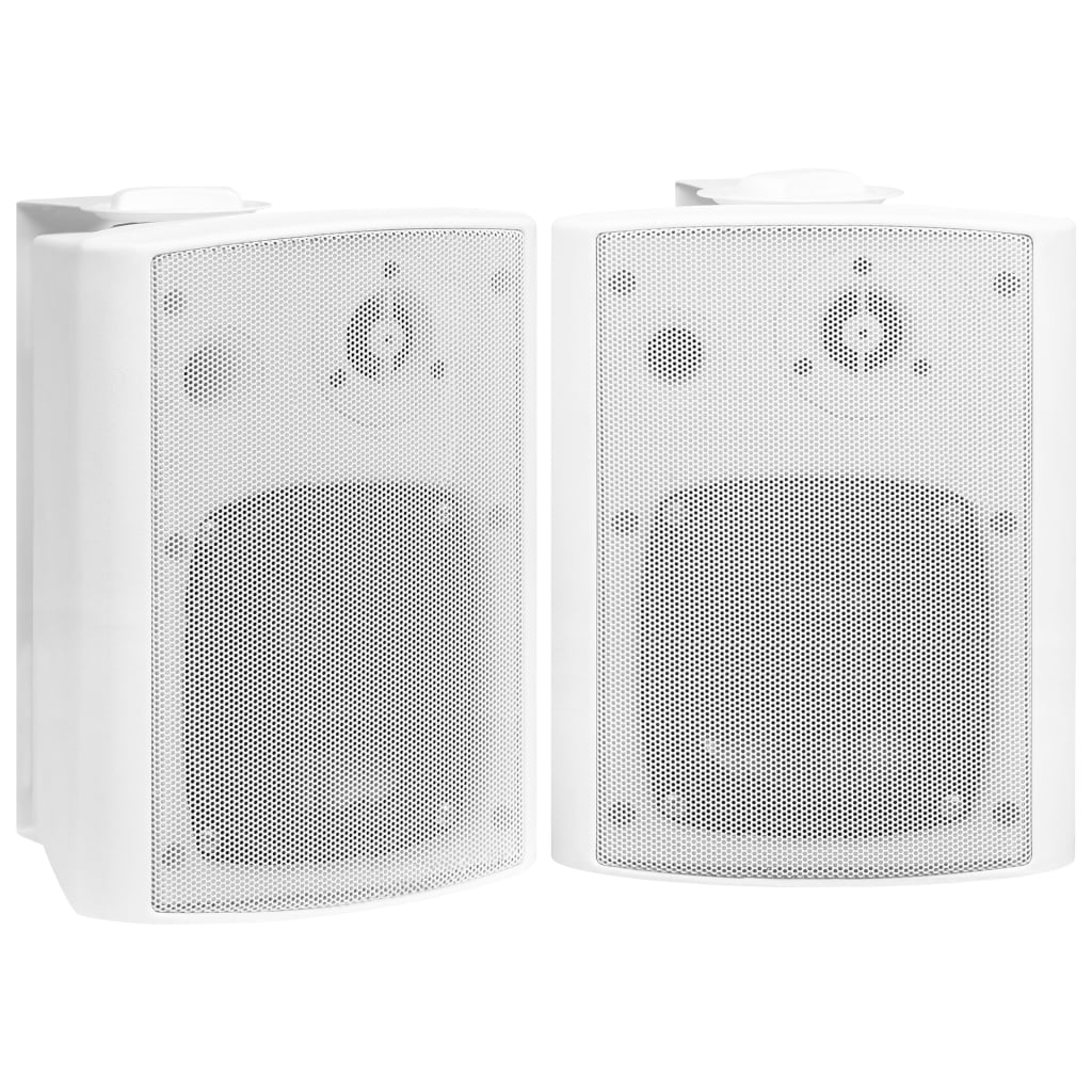 vidaXL Zidni stereo zvučnici 2 kom bijeli unutarnji/vanjski 100 W