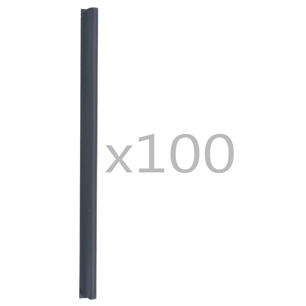vidaXL Spojnice za ogradu 100 kom PVC antracit