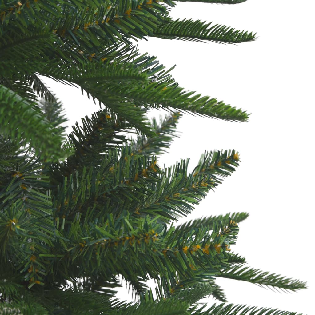 vidaXL Umjetno osvijetljeno božićno drvce zeleno 240 cm PVC i PE