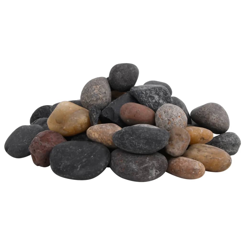 vidaXL Polirani kamenčići 10 kg raznobojni 5 - 8 cm