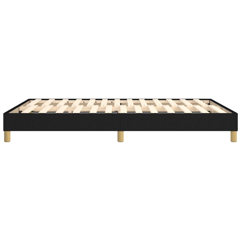vidaXL Okvir za krevet s oprugama crni 140 x 190 cm od tkanine