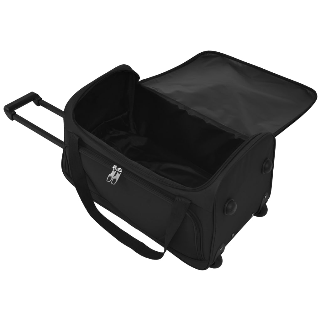 vidaXL 3-dijelni set prtljage crni