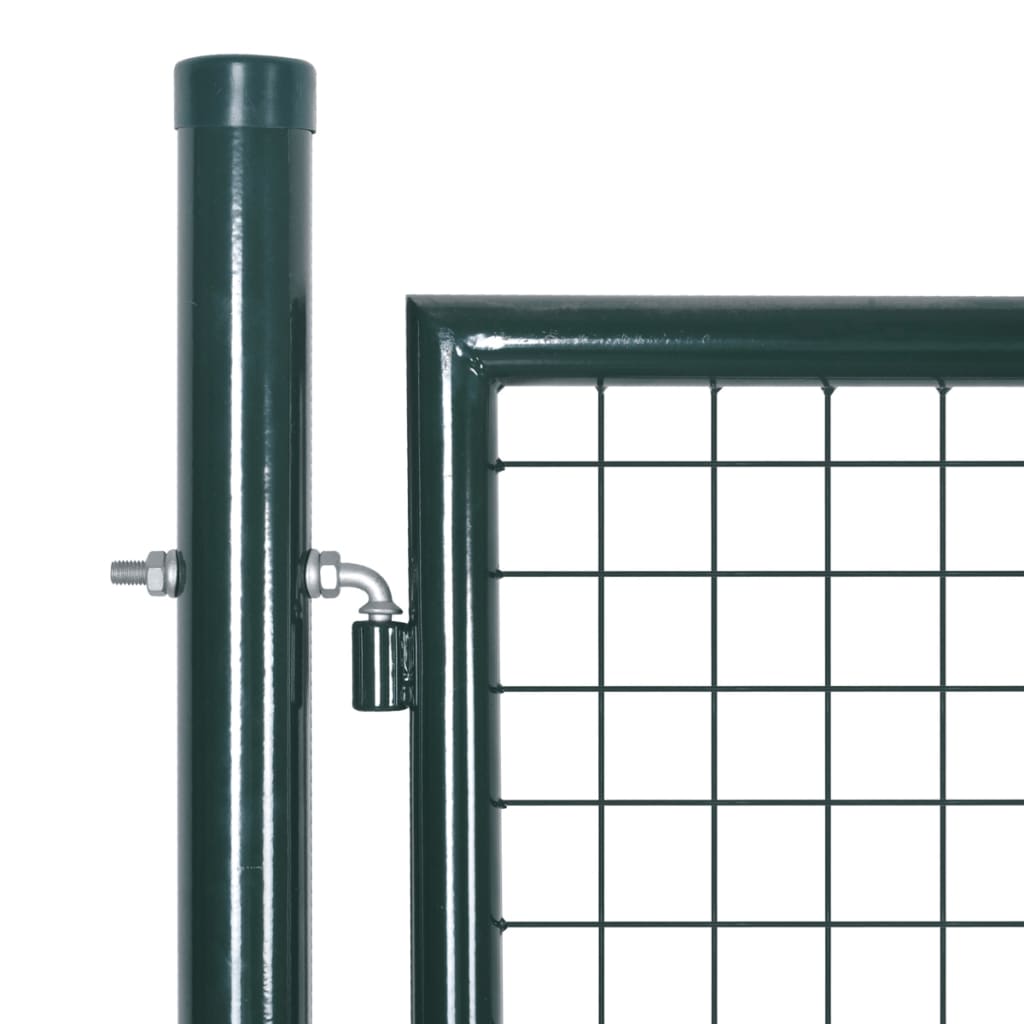 vidaXL Dvostruka vrata za ogradu od čelika obloženog prahom