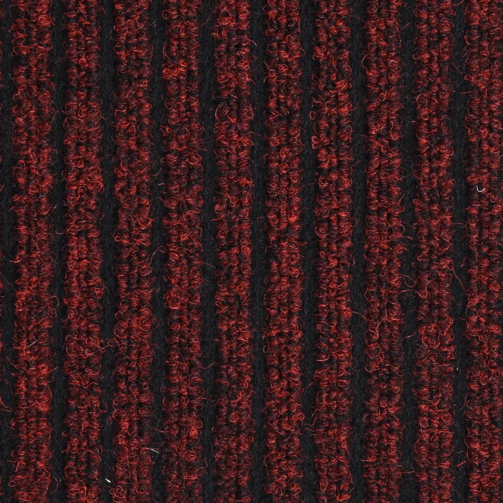 vidaXL Otirač prugasti crveni 40 x 60 cm