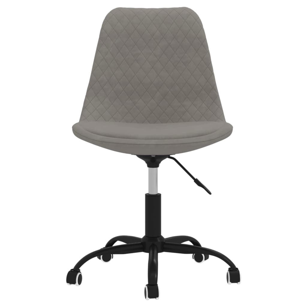 vidaXL Okretne blagovaonske stolice od tkanine 2 kom svjetlosive
