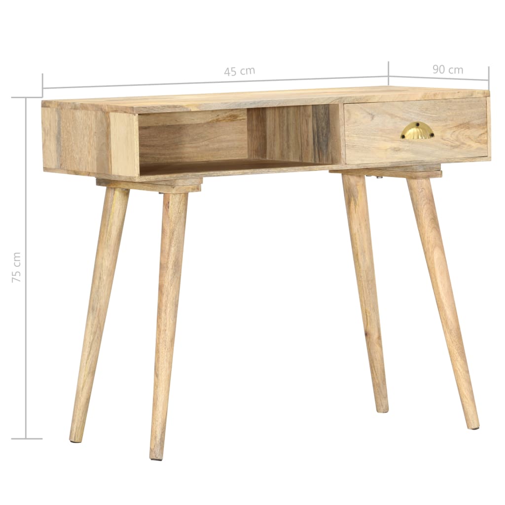 vidaXL Konzolni stol 90 x 45 x 75 cm od masivnog drva manga