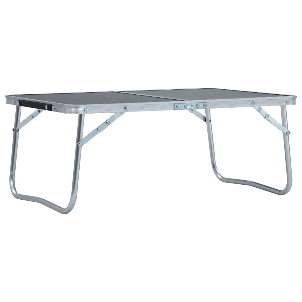 vidaXL Sklopivi stol za kampiranje sivi aluminijski 60 x 40 cm