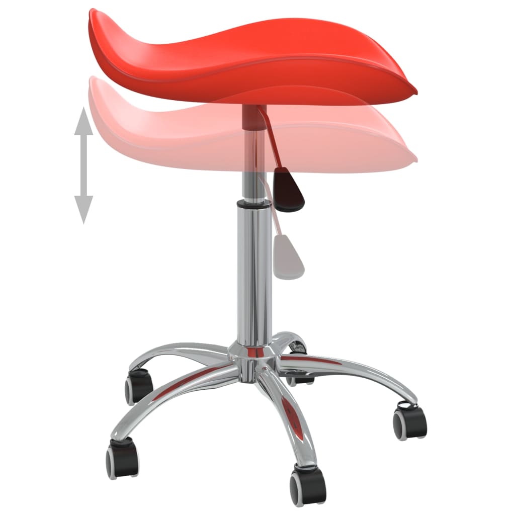 vidaXL Salonski stolac od umjetne kože crveni