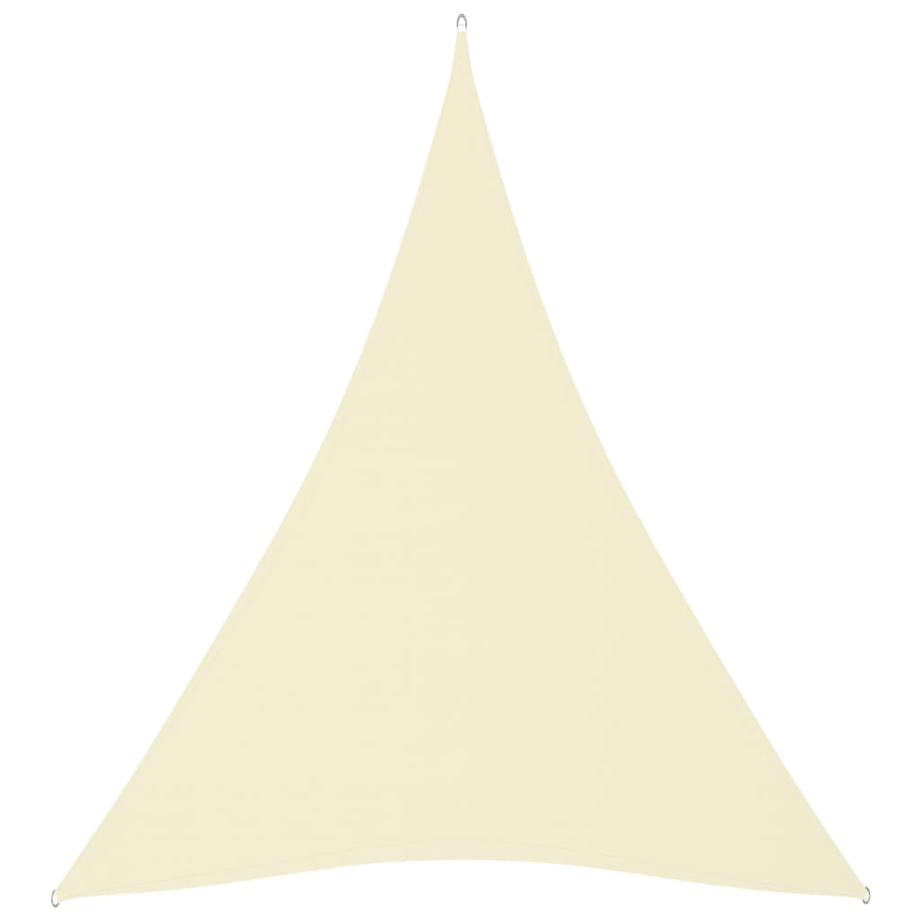 vidaXL Jedro protiv sunca od tkanine Oxford trokutasto 3x4x4 m krem