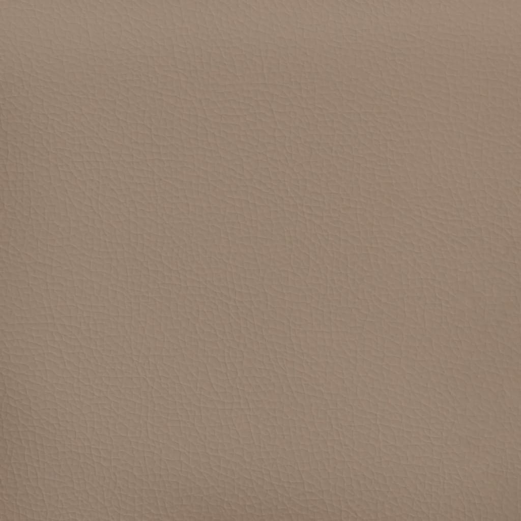 vidaXL Dvosjed od tkanine boja cappuccina 120 cm od umjetne kože
