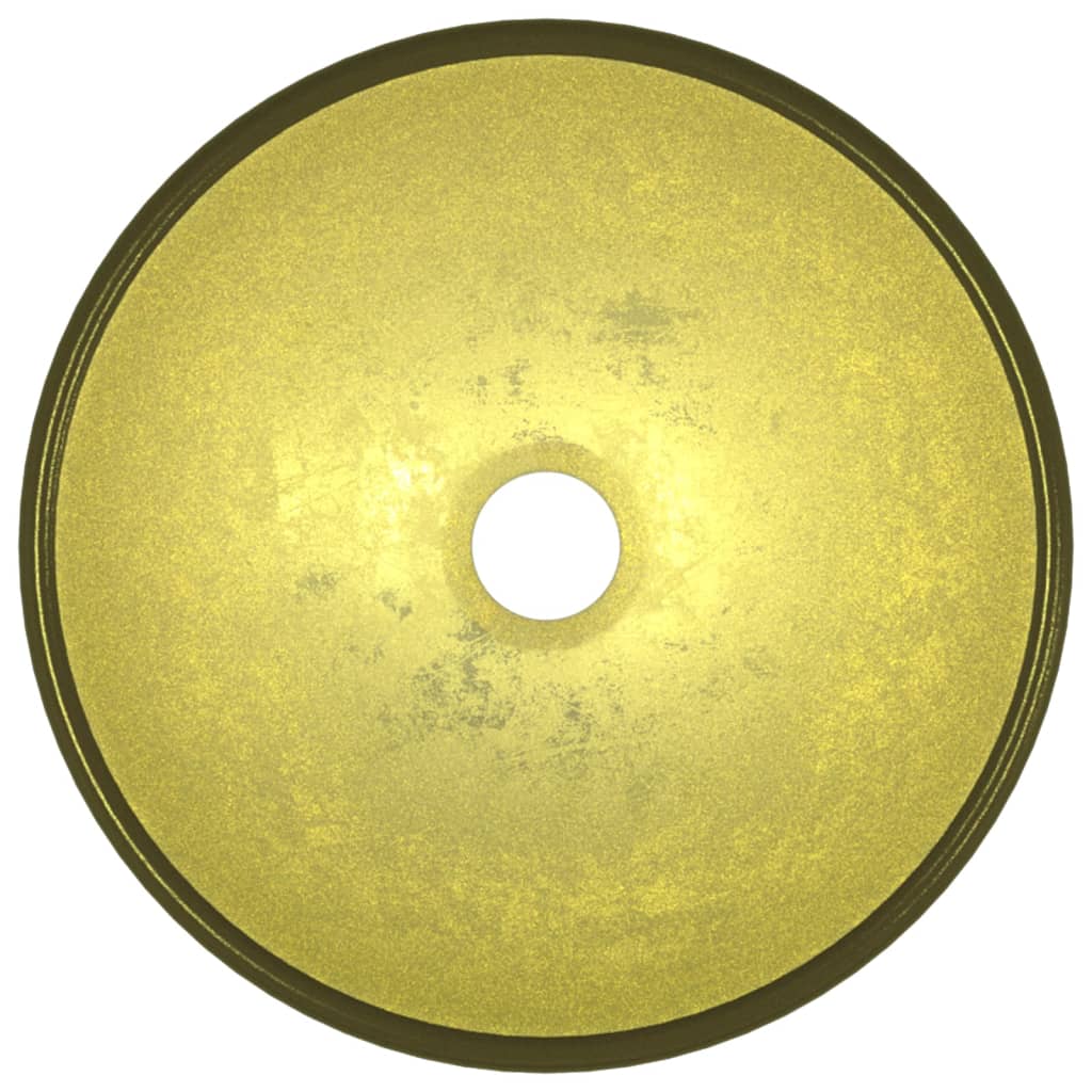 vidaXL Umivaonik od kaljenog stakla 30 x 12 cm zlatni