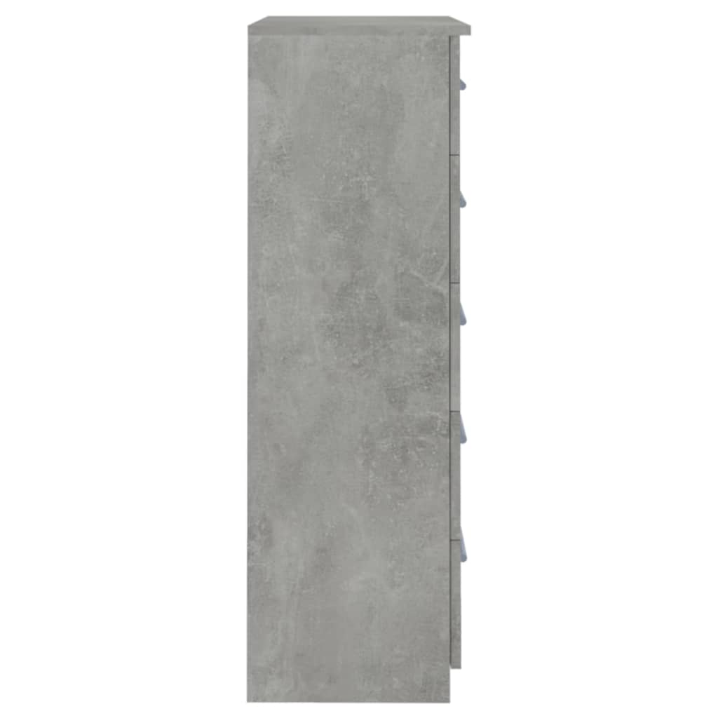 vidaXL Ladičar od iverice 71 x 35 x 108 cm siva boja betona