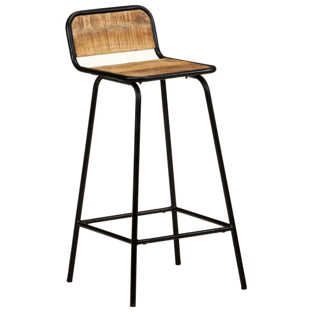 vidaXL Barske stolice 4 kom od masivnog drva manga