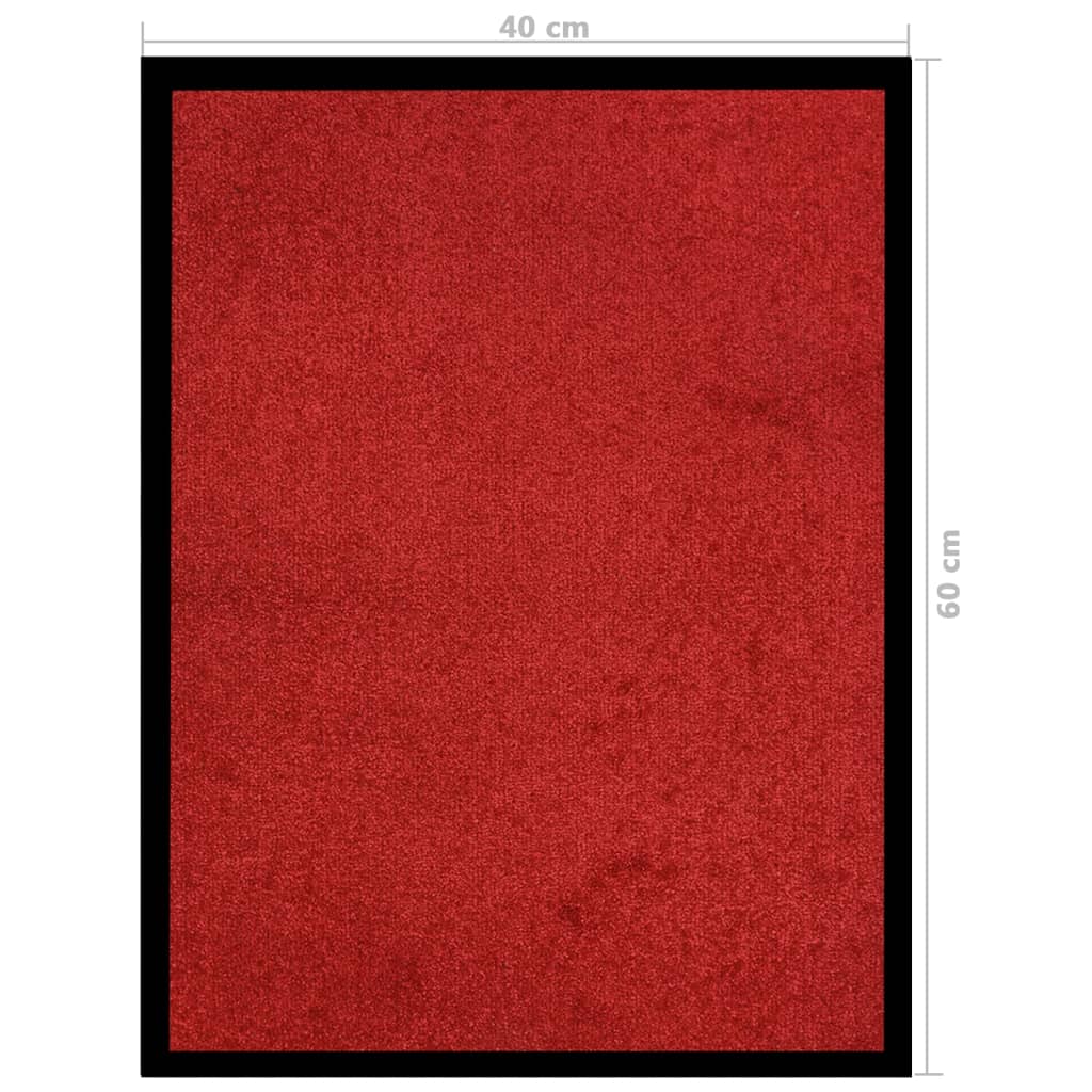 vidaXL Otirač crveni 40 x 60 cm