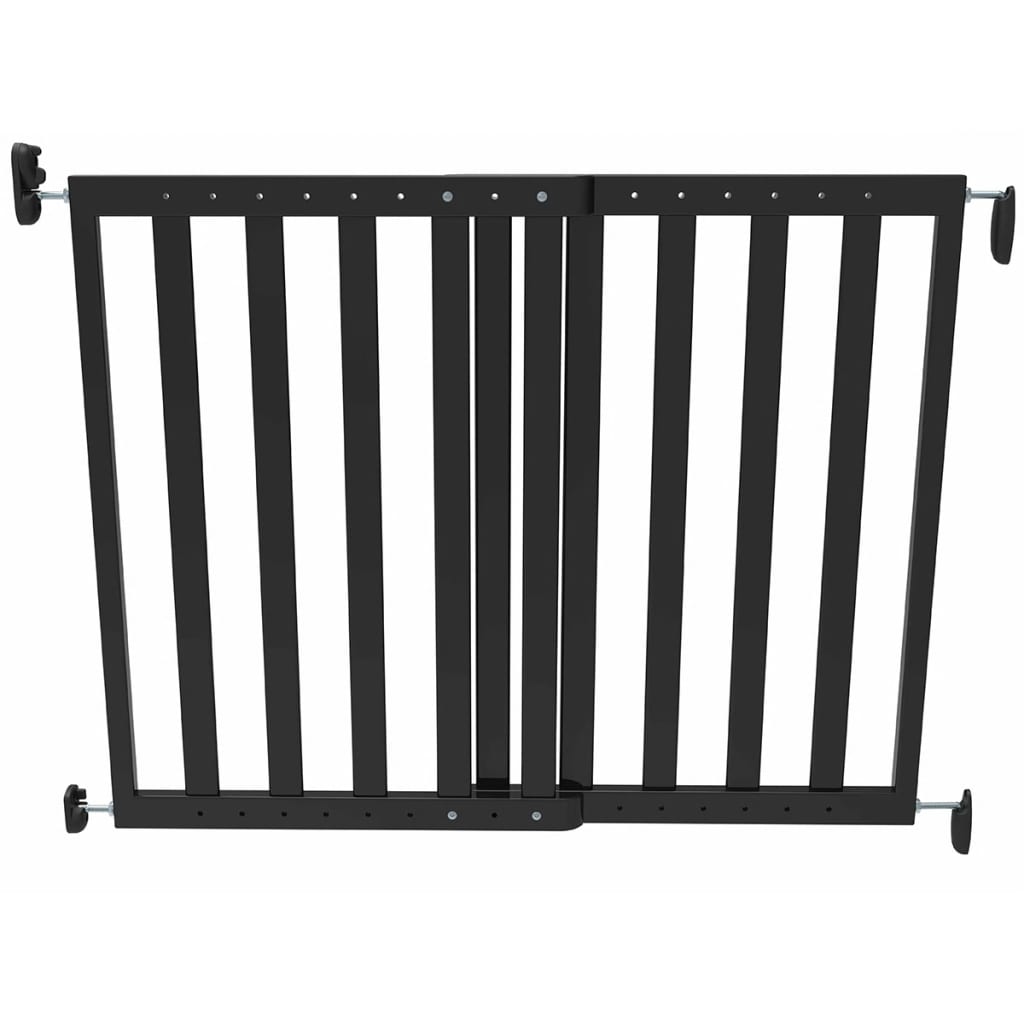 Noma produžna sigurnosna ograda 63,5 - 106 cm drvena crna 93743