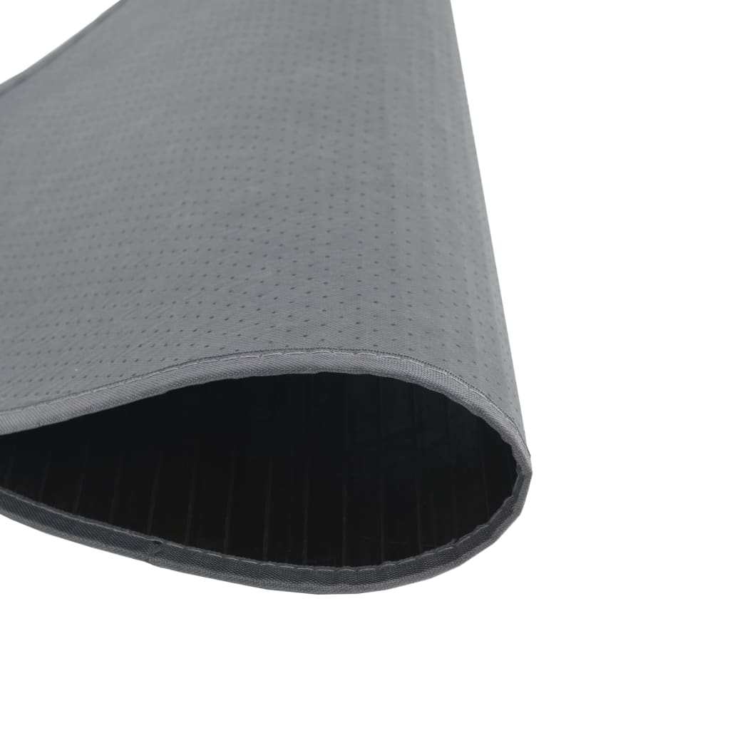 vidaXL Okrugli tepih sivi 100 cm od bambusa