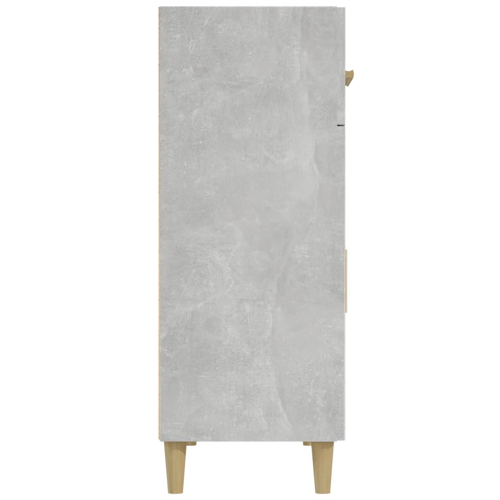 vidaXL Komoda siva boja betona 69,5x34x89 cm od konstruiranog drva