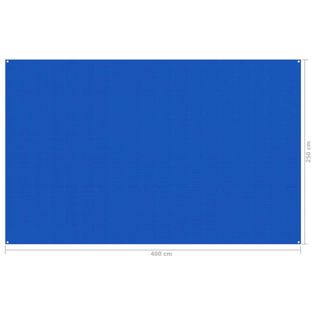 vidaXL Tepih za šator 250 x 400 cm plavi