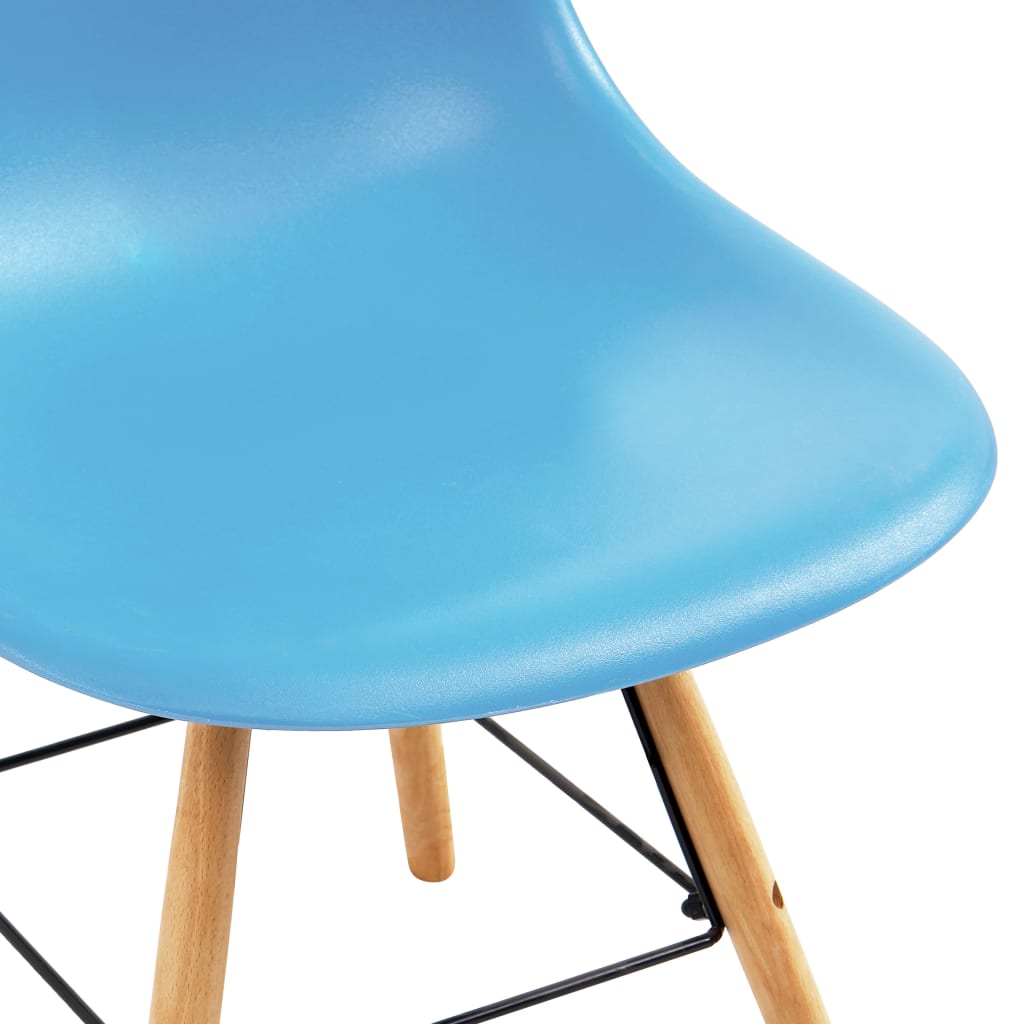 vidaXL Blagovaonske stolice od plastike 4 kom plave
