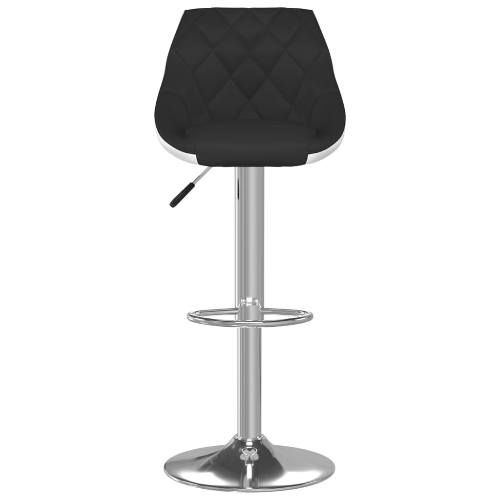 vidaXL Barski stolci od umjetne kože 2 kom crno-bijeli